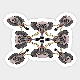 Warped Elephunk Sticker